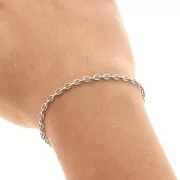 Catena forzatina mm.4,1x3,1 Acciaio inox xm. 1