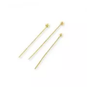 Chiodino con testa pallinamm. 26x0,7 dorato x50