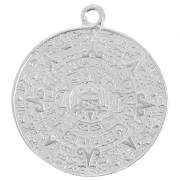 Ciondolo calendario azteco 21,5 mm, argento 925 x1|raw }}
