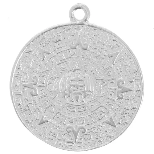 Ciondolo calendario azteco 21,5 mm, argento 925 x1