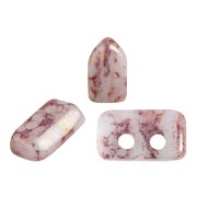 Perle in vetro Piros® di Puca® 2x5 mm Opaque White Bronze x10g|raw }}