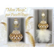 Perle in vetro Piros® di Puca® 2x5 mm Opaque White Bronze x10g