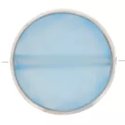 Perlina sfaccettata 9 mm Pietra semi preziosa - Argento 925 - Onice blu x1