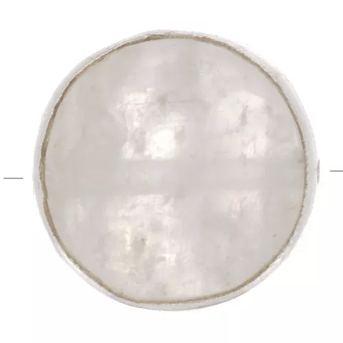 Perlina sfaccettata 9 mm Pietra semi preziosa- Argento 925 - Pietra di luna x1