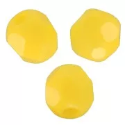 Sfaccettate 3 mm - Giallo opaco x50