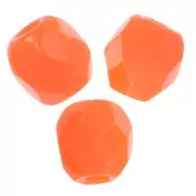 Sfaccettate 3 mm - Opaque Orange x50