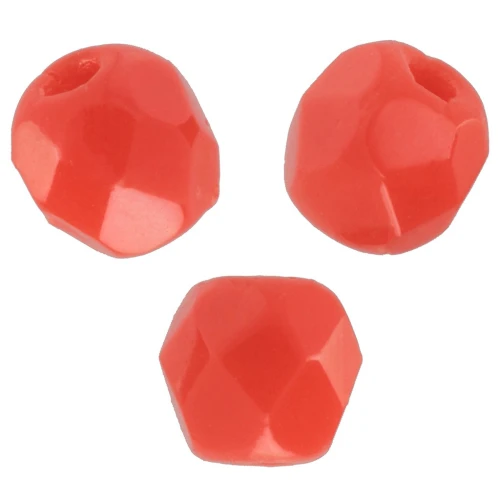 Faccette 3 mm - Rosso chiaro opaco x50