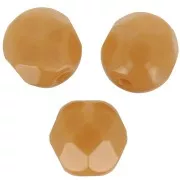Faccette da 6 mm - Opaque Dark Ivory x25