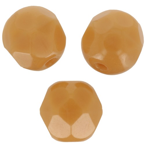 Faccette da 6 mm - Opaque Dark Ivory x25