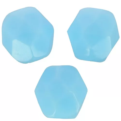 Sfaccettate 6 mm - Azzurro opaco x25