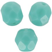Sfaccettate 6 mm - Verde acqua opaco x25|raw }}