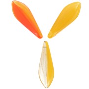 Daghe di vetro 5x16 mm - Moutarde x50