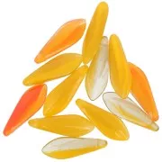 Daghe di vetro 5x16 mm - Moutarde x50