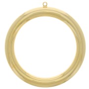 Pendente a cerchio scavato 49 mm - Dorato con oro fino x1