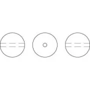 Perlina PureCrystal 5811 mm. 12 Neon Green Pearl x1