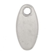 Ciondolo a goccia 11x5 mm -Hand made - Placcatura in argento antico x1