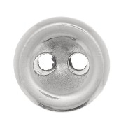 Pomello rotondo a cupola 8 mm - Placcatura argento antico x1|raw }}