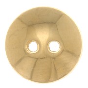 Bottone rotondo a cupola 10 mm - Dorato con oro fino x1