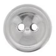 Pomello rotondo a cupola 10 mm - Placcatura argento antico x1