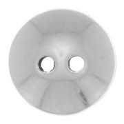 Pomello rotondo a cupola 10 mm - Placcatura argento antico x1