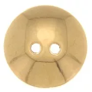 Bottone rotondo a cupola 12 mm -Dorato con oro fino x1