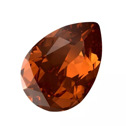 Cabochon PureCrystal 4320 14x10mm - Smoked Amber x1