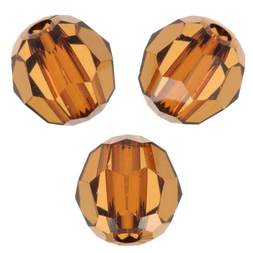 Sfere PureCrystal 5000 4 mm Light Amber x20