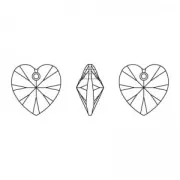 Pendente cuore PureCrystal 6228 14,4x14mm Golden Topaz x1