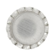 Castoni tondi seghettati per cabochon 3 mm - Argento 925 x4|raw }}