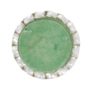 Castoni tondi seghettati per cabochon 3 mm - Argento 925 x4