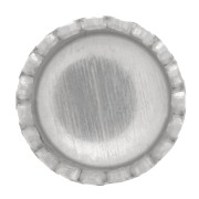 Castone tondo seghettato per cabochon 4 mm - Argento 925 x1