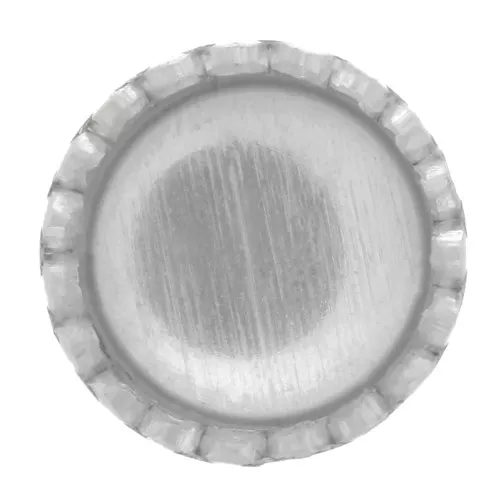 Castone tondo seghettato per cabochon 4 mm - Argento 925 x1
