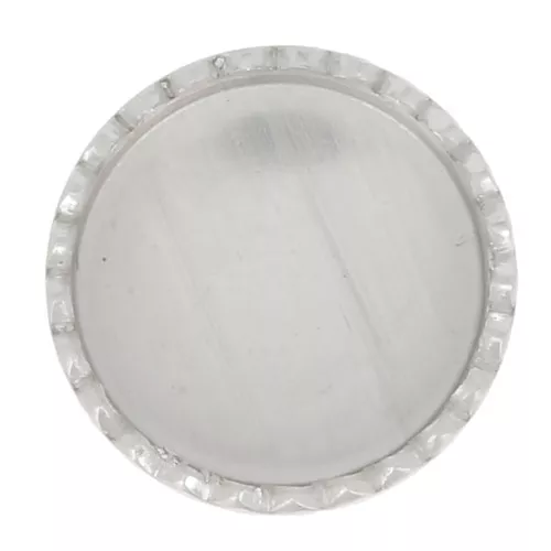 Castone tondo seghettato per cabochon 6 mm - Argento 925 x1