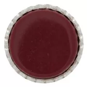 Castone tondo seghettato per cabochon 8 mm - Argento 925 x1