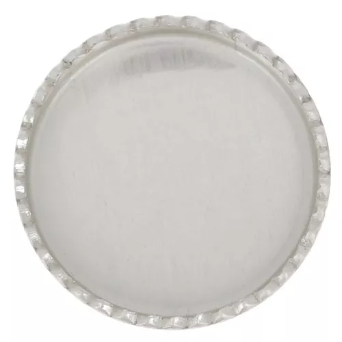 Castone tondo seghettato per cabochon 10 mm - Argento 925 x1