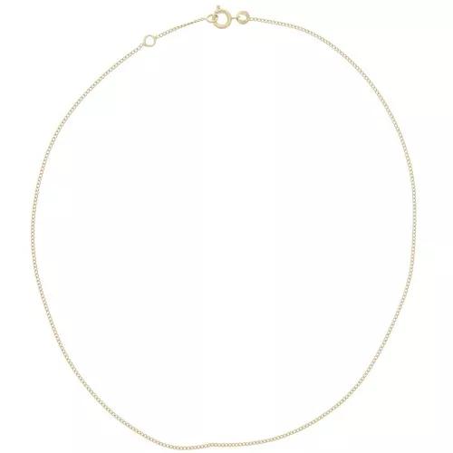 Girocollo maglia gourmette limata 1.3 mm - Placcato oro 3 micron x38cm