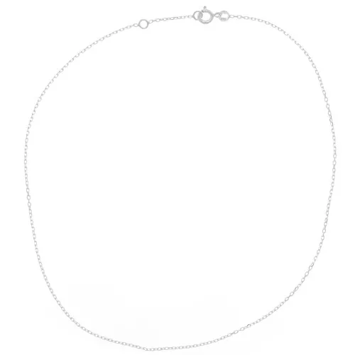 Girocollo maglia forzatina limata 1.25 mm - Argento 925 x38cm