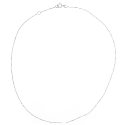 Girocollo maglia Gourmette limata 1.2 mm - Argento 925 x38cm