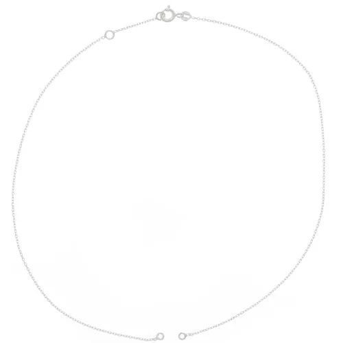 Girocollo catena Forzatina per distanziatore - Argento 925 x38cm