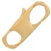 Chiusura a moschettone 23 mm - placcato oro 3 micron x1