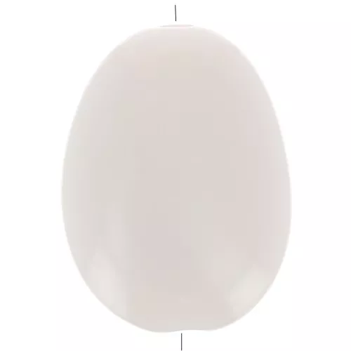 Perlina acrilica opaca piatta 30x23 mm - Crema x1