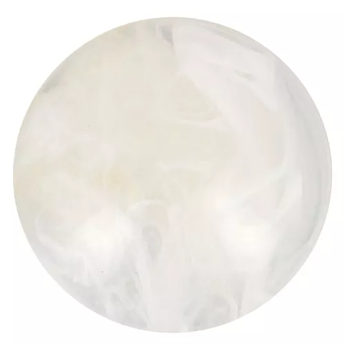Cabochon acrilico rotondo 16 mm - Avorio marmorizzata x1