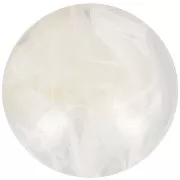 Cabochon acrilico rotondo 18 mm - Avorio marmorizzata x1