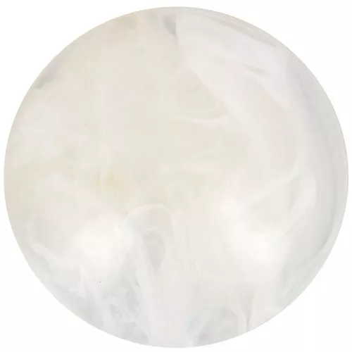 Cabochon acrilico rotondo 18 mm - Avorio marmorizzata x1
