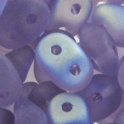 SuperDuo mm. 2.5x5 Tanzanite Mat AB x10g