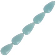 Perle di resina opaca 14x8 mm - Celadon x6