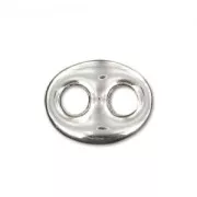 Intercalare chicco di caffè mm. 10,5x8 Argento 925 x1