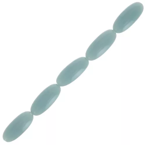 Perline oliva in resina 16x7 mm - Celadon x12