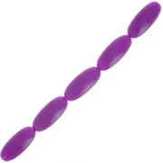 Perline oliva in resina 16x7 mm - Prugna x12