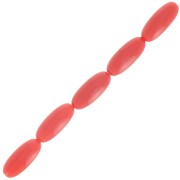 Perline oliva in resina 16x7 mm - Terracotta x12